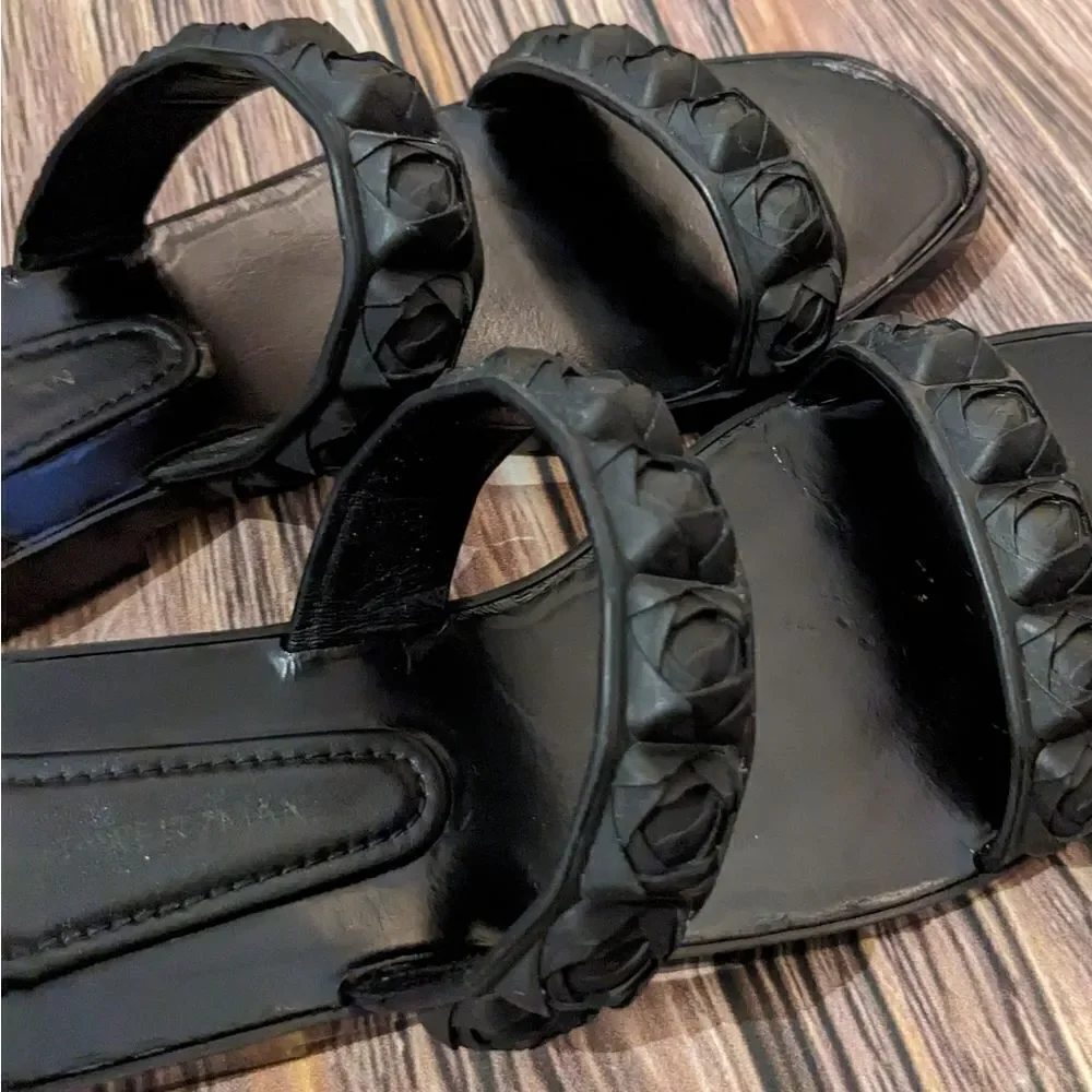 Stuart Weitzman Rosette Sandals